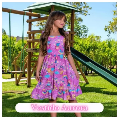 Vestidos Lindos para Meninas Estilosa – Tamanhos 10 e 12