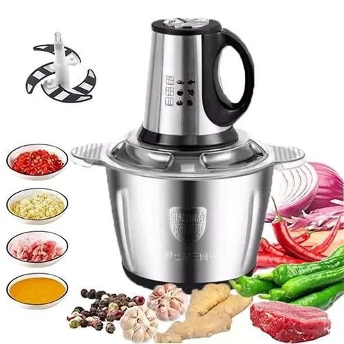 🧡3L Picador De Alimentos Moedor De Carne Mixer Elétrica Processador Cozinha Casa Alho - 110v-220v