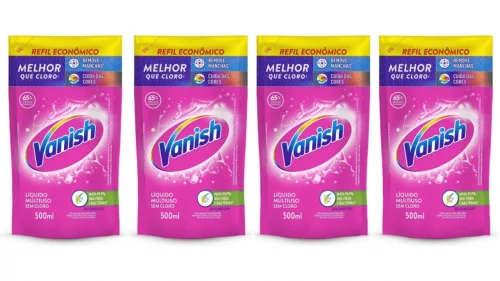 4 un. Refil Vanish Tira Manchas Líquido 500ml