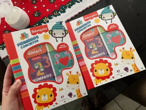Box com 6 Minilivros Fisher-Price - Primeiros conceitos | Ciranda Cultural
