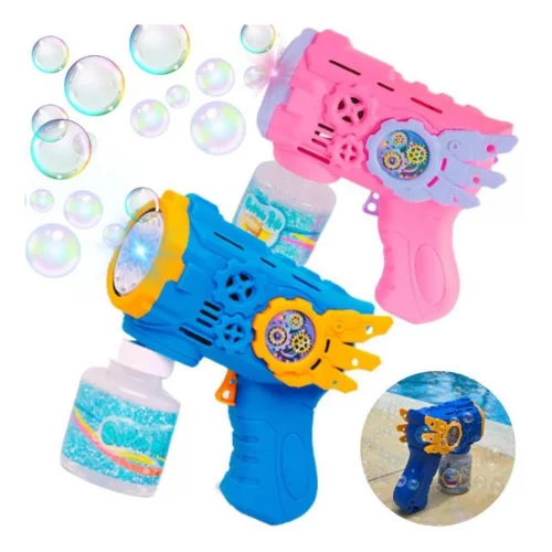 Brinquedo Lança Bolhas De Sabão Automática com Luz