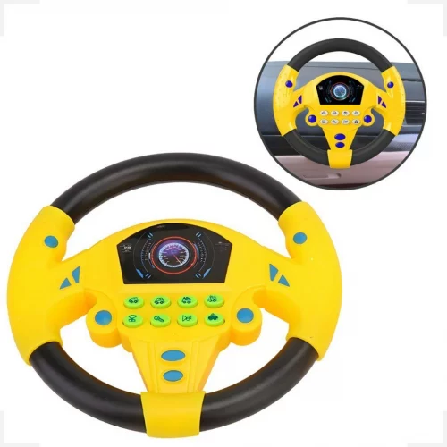 🛍️Brinquedo Volante Infantil Musical Com Som Ambulância Buzina Carro Policia Interativo