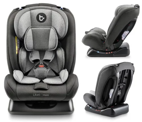🚨 Cadeira Para Auto 0-36 Kg Litet Mass Preta e Cinza - BB458