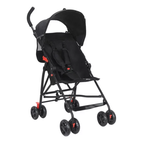 Carrinho De Bebê Passeio Guarda Chuva Movee Maxi Baby - Preto