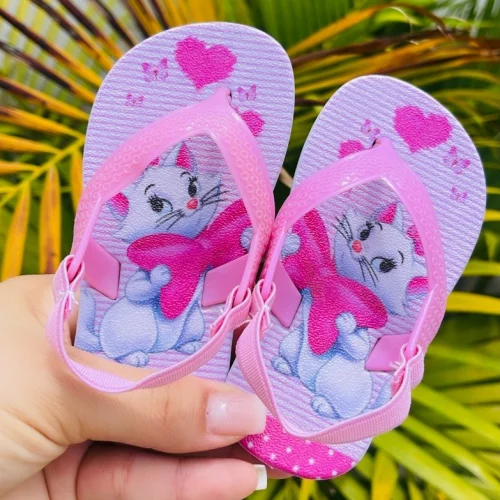 🛍️Chinelo infantil baby com Elastico Girafa slid chinelo menina menino REF.15