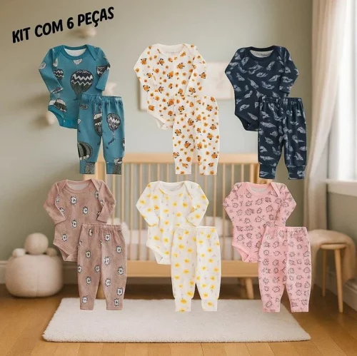 👶 Compartilha c/ as mamães 😉 Sai a R$ 4,16 cada peça! Desconto de R$ 14,99 OFF