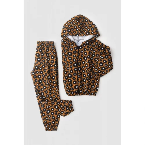 Conjunto Feminino Infantil Oncinha Rotativa