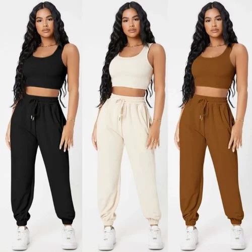🧡Conjunto Feminino Varias Cores Calça e Blusinha em Tecido Exclusivo Premium