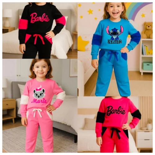 Conjunto Infantil Menina Moletom Flanelado Tam: 04 ao 10
