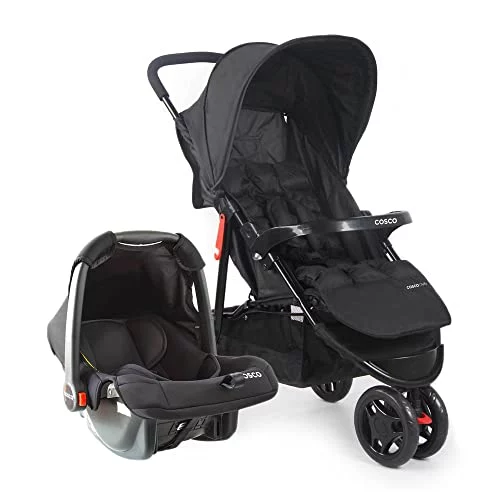 Cosco Kids, Travel System Toffy, Preto Absoluto