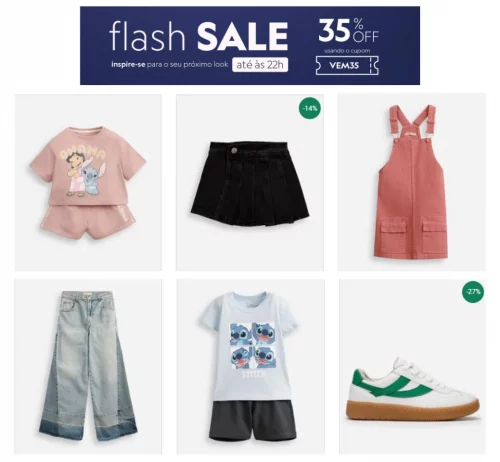 Flash Sale na C&A até as 22hs!🏃🏼‍♀️‍➡️