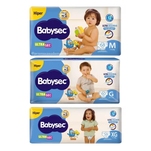 Fralda Babysec Galinha Pintadinha Ultrasec M-XG