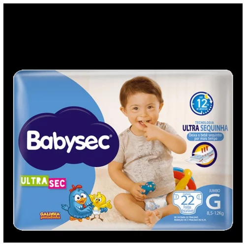 Fralda Babysec UltraSec G 22 unidades