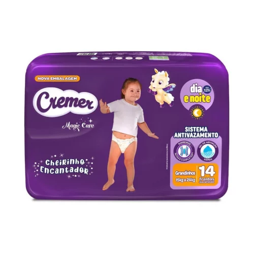 Fralda Cremer Grandinhos 14 Unidades