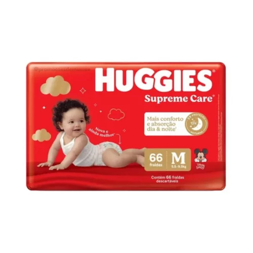 Fralda Huggies Supreme Care M 66 Un