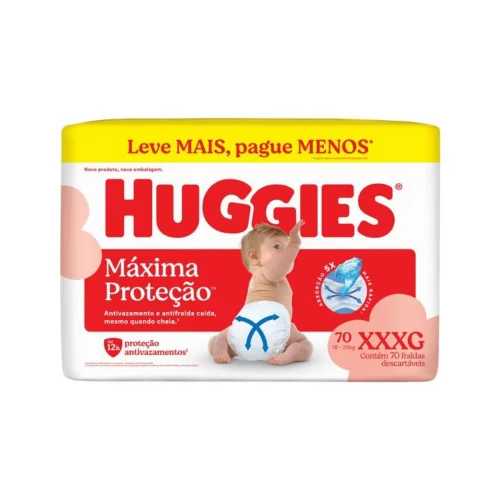 Fralda Huggies Supreme Care Max XXXG 70 Unidades