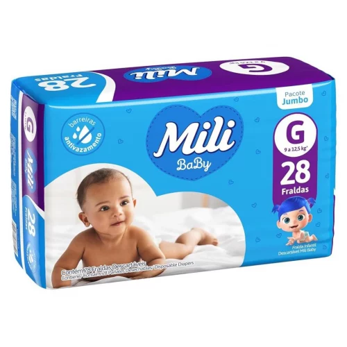 Fralda Mili Baby G 28 Unidades