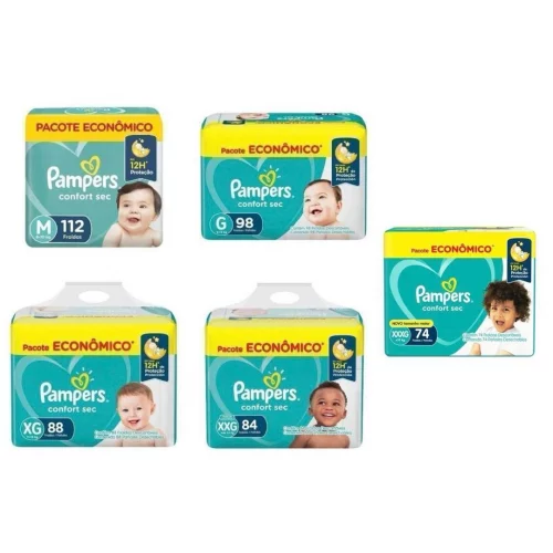 Fralda Pampers Confort Sec