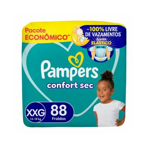 Fralda Pampers Confort Sec XXG 88 Unidades