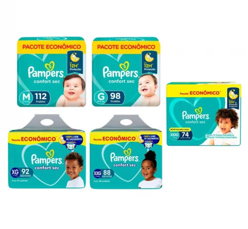 Fralda Pampers Confort Sec