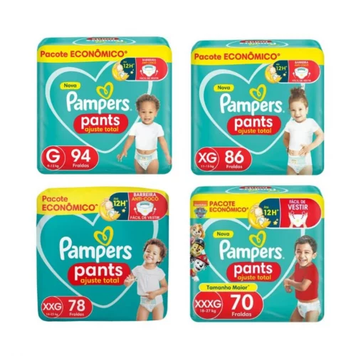 Fralda Pampers Pants Ajuste Total