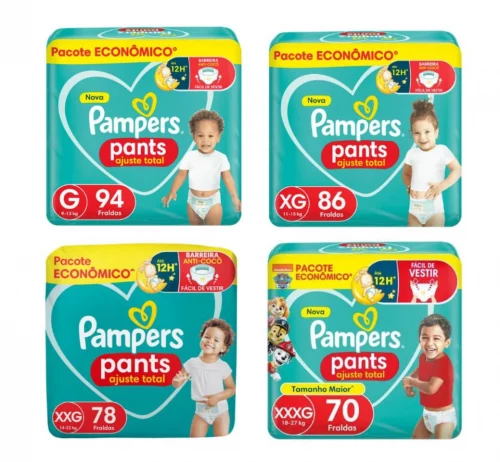 Fralda Pampers Pants Ajuste Total