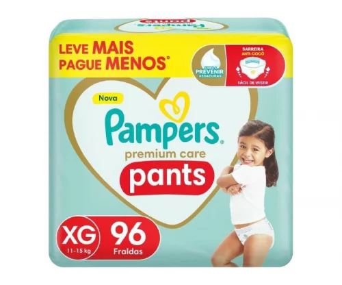 Fralda Pampers Pants Premium Care XG 96 Unidades