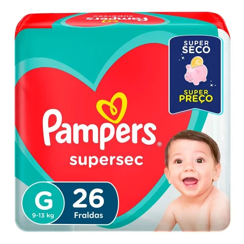 Fralda Pampers Super Sec G 26 Un
