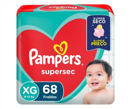 Fralda Pampers Supersec XG 68 unidades