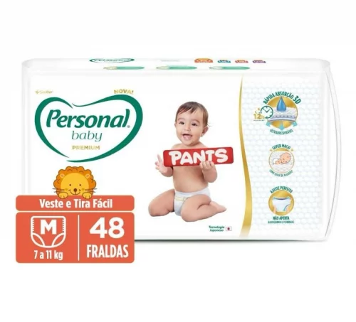 Fralda Personal Baby Premium Pants M 48 unidades