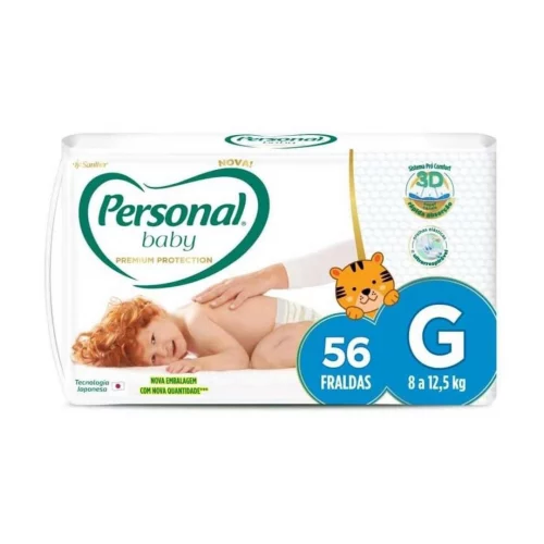Fralda Personal Baby Premium Protection G 56 unidades