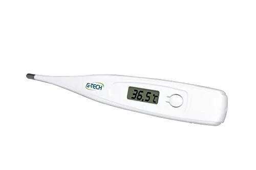 G-Tech Termômetro Digital Clínico Branco. 1 LR41 x 1,5V baterias necessárias (inclusas)