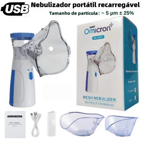 🛍️Inalador Nebulizador Portátil Ultrassônico Atomizador De Baixo Nó Para Crianças E Adultos