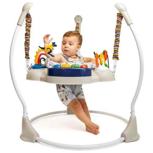 Jumper Interativo para Bebês com Altura Ajustável, Clingo