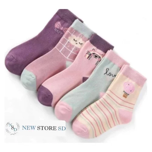 Kit 18 Pares Meias Infantil Feminina Estampadas Menina Criança Feminina