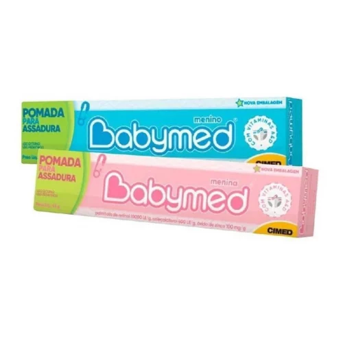 Kit 2 Pomadas Para Prevenção De Assaduras Babymed Azul 45g