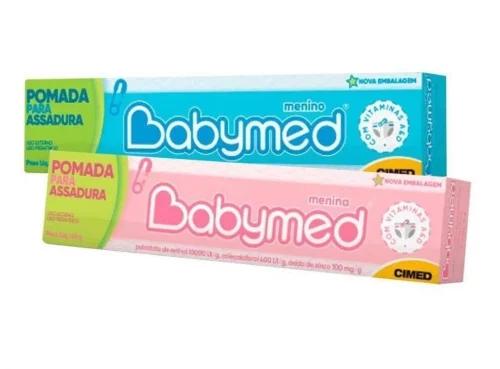 Kit 2 Pomadas Para Prevenção De Assaduras Babymed Azul 45g