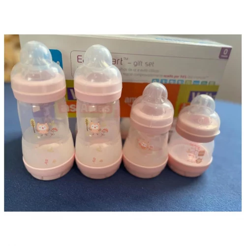 Kit 4 Mamadeiras MAM Easy Start Rosa