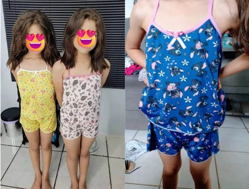 Kit 5 Pijamas Baby Doll (Tam. P ao GG)