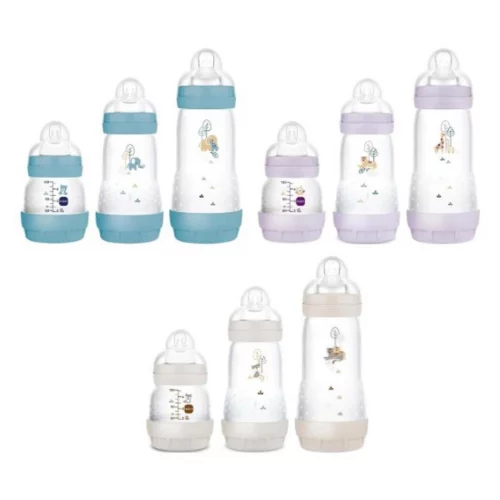Kit com 3 Mamadeiras Easy Start 130/260/320ml - MAM