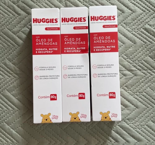 Kit Cremes de Assaduras Huggies Supreme Care com 3 unidades de 80g