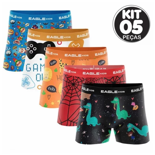 KIT CUECAS BOX BOXERS INFANTIL