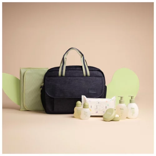 Kit Mamãe e Bebê com Bolsa e Trocador (7 produtos)