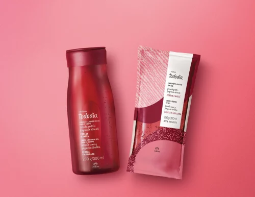 Kit Sabonete Líquido em Gel Tododia Cereja e Avelã com Refil