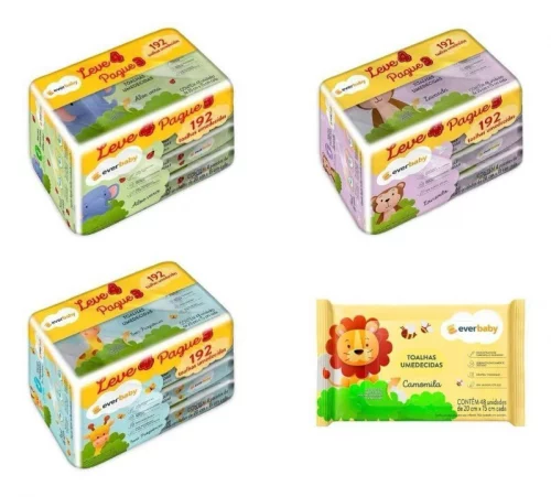 Kit Toalhas Umedecidas Ever Baby 4x48