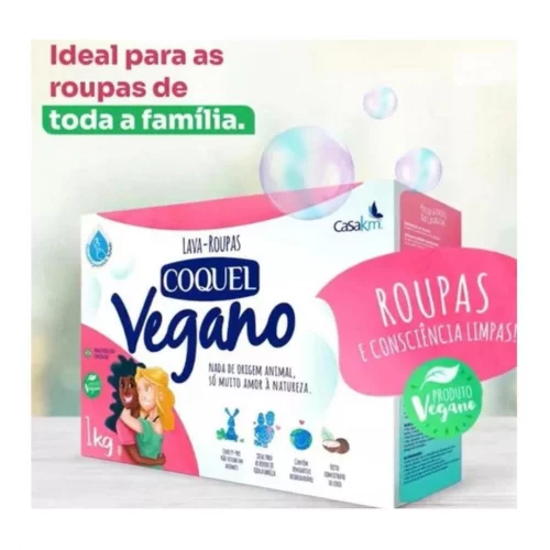 Lava Roupas em Pó Coquel Vegano 1Kg
