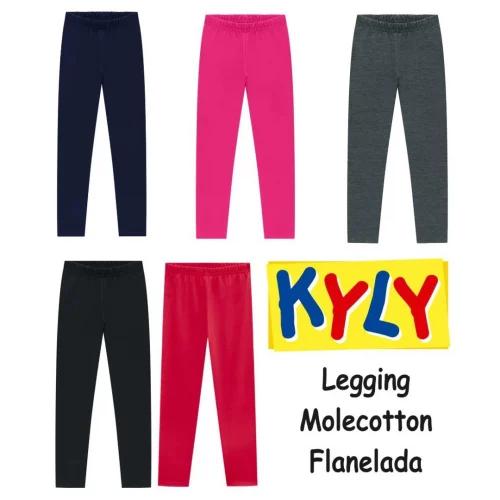 Legging Molecotton Flanelada Infantil Meninas
