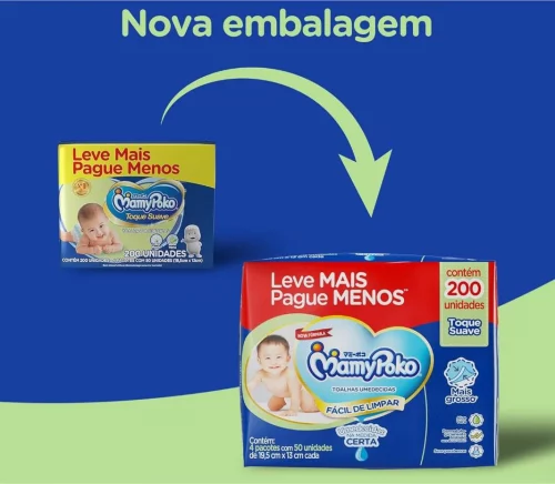 Lenço Mamypoko Com 200 Toque Suave