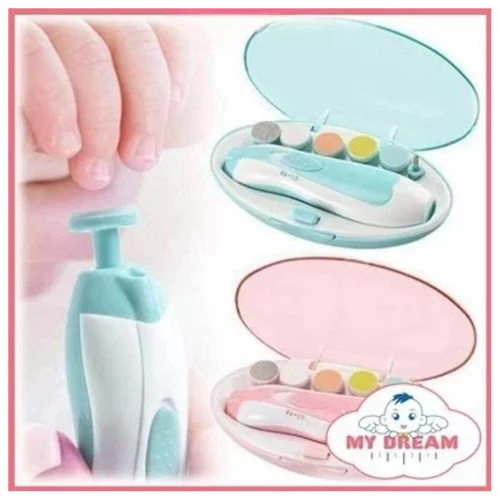 Lixa de Unha Elétrico Aparador Cortador Para Bebê Infantil Rosa/Azul