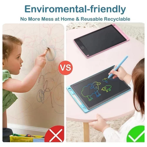 Lousa Mágica Tela Lcd Tablet Infantil De Escrever E Desenhar Várias Cores